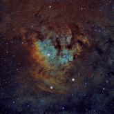 NGC7822 in Narrowband (SHO), SkyWatcher ED80, ATIK383L+